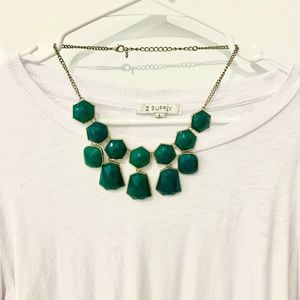 Beautiful Green Costume Jewelry Statement Necklace